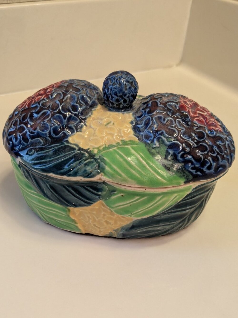 Vintage Japanese Lidded Ceramic Container